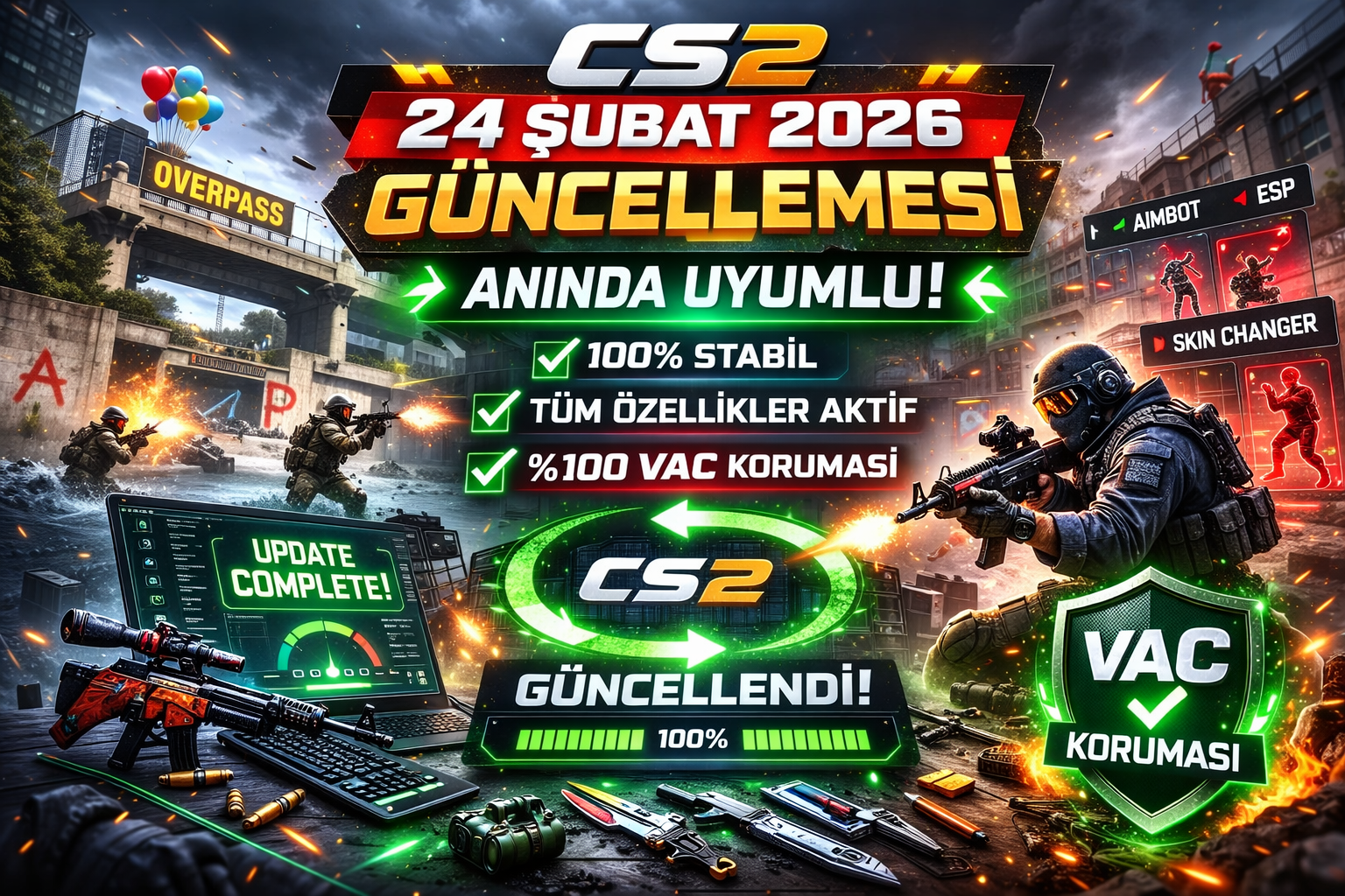 CS2 24 Şubat 2026 Güncellemesi Yayında: Atom Premium Saniyeler İçinde Uyumlu Hale Getirildi!