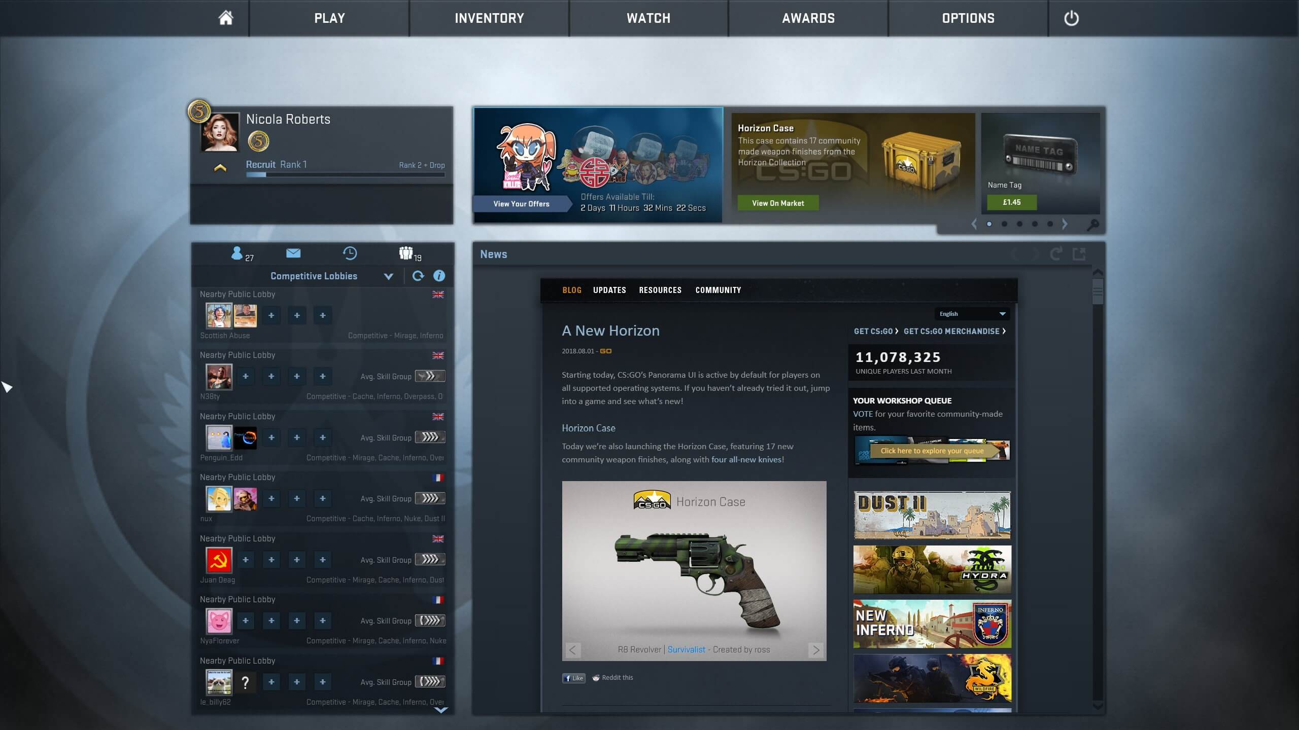 CS:GO Eski Arayüze Geçme